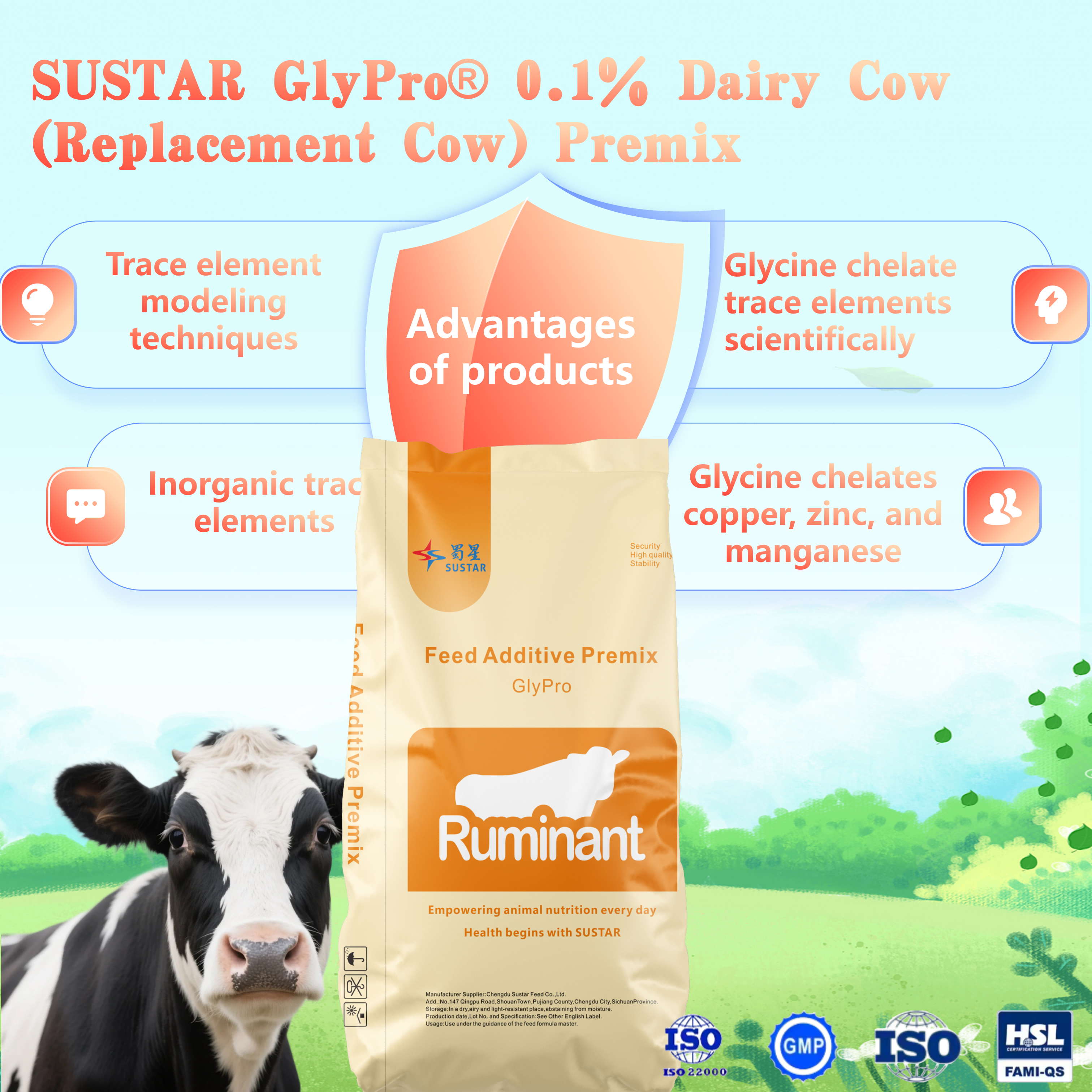 Vitamin Mineral Premix for Dairy Cow