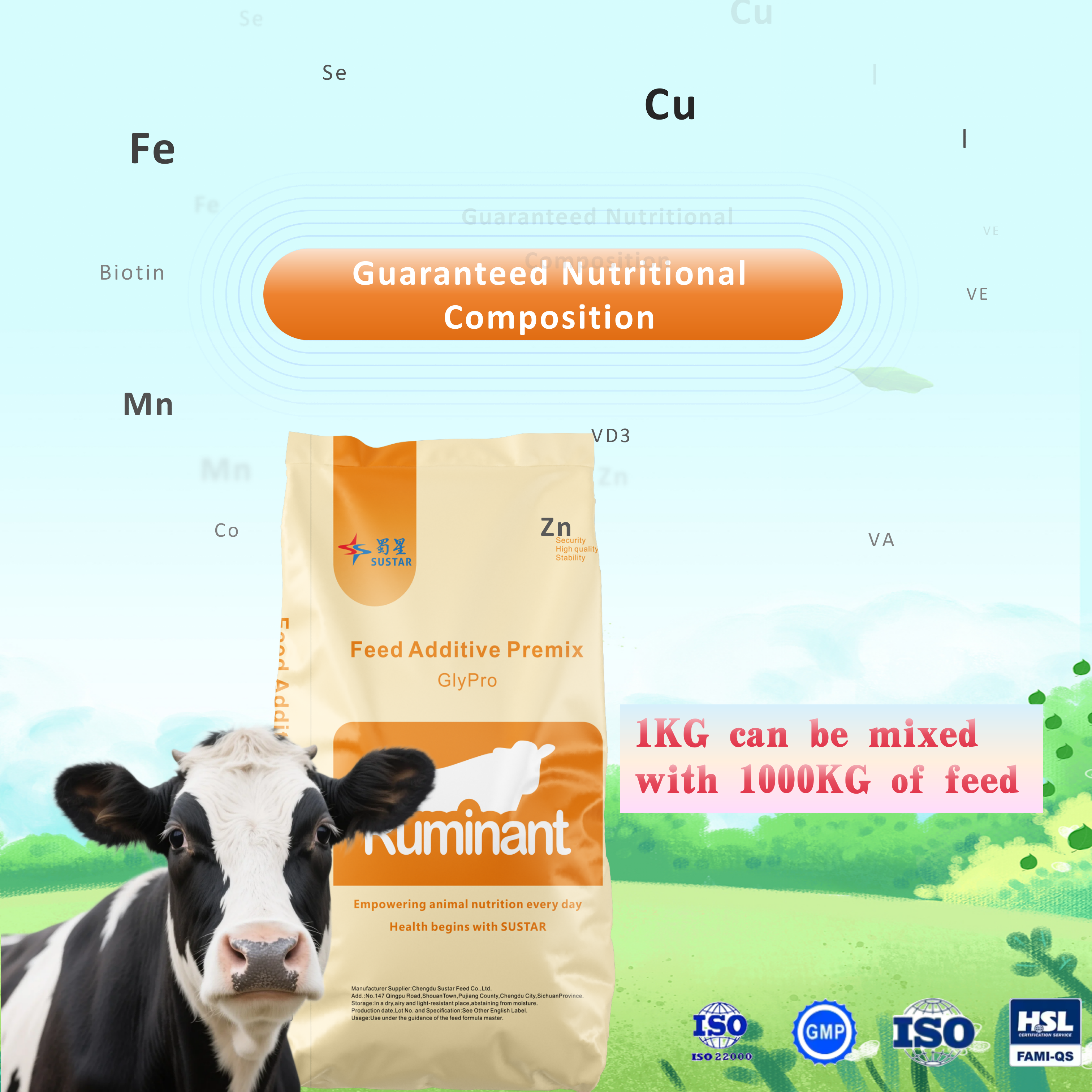 Vitamin Mineral Premix for Dairy Cow