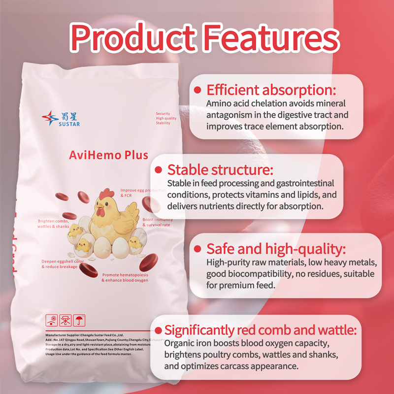 Amino Acid Chelated Mineral Premix for Poultry SUSTAR AviHemo Plus (7)