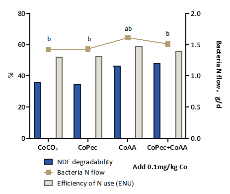 Application of Small Peptide Chelated Cobalt in Ruminant