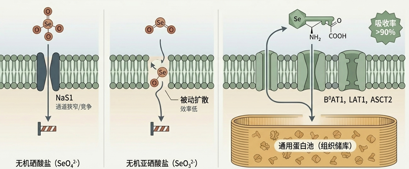 L-Selenomethionine Absorption Mechanism