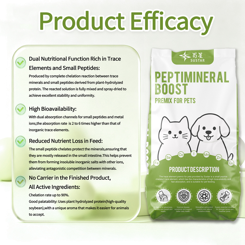 Mineral Premix for Pets Cat Dog SUSTAR PeptiMineral Boost C001