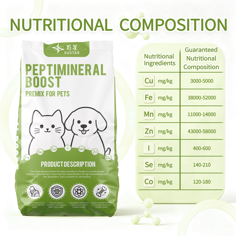 Mineral Premix for Pets Cat Dog SUSTAR PeptiMineral Boost C001