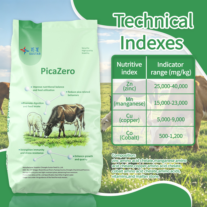 Premix to Stop Pica Abnormal Licking of Cattle and Sheep SUSTAR PicaZero (1)