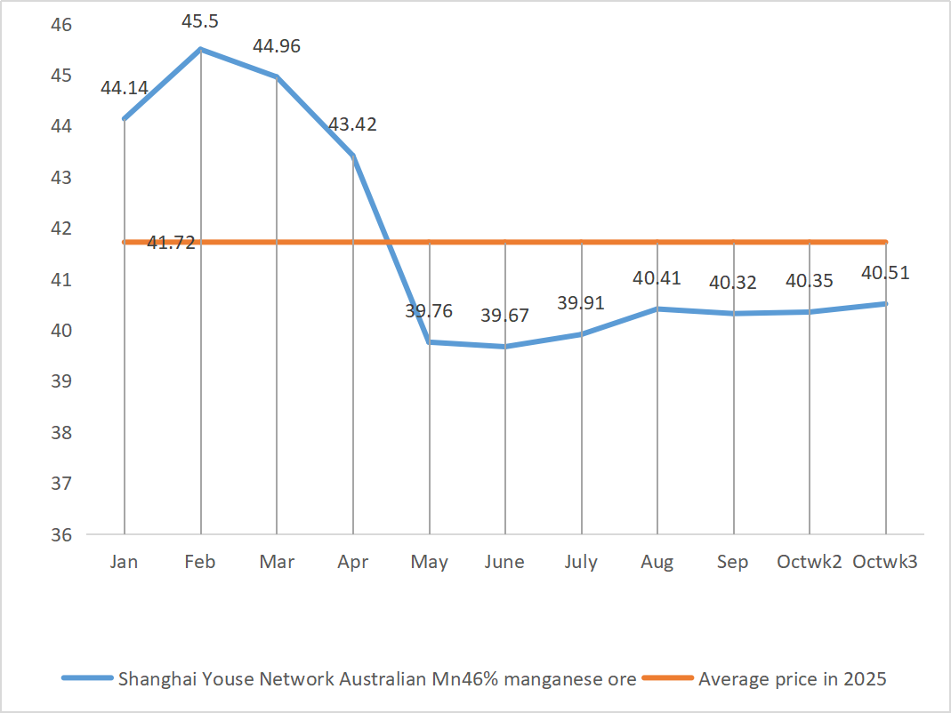 Shanghai Youse Network Australian Mn46 manganese ore