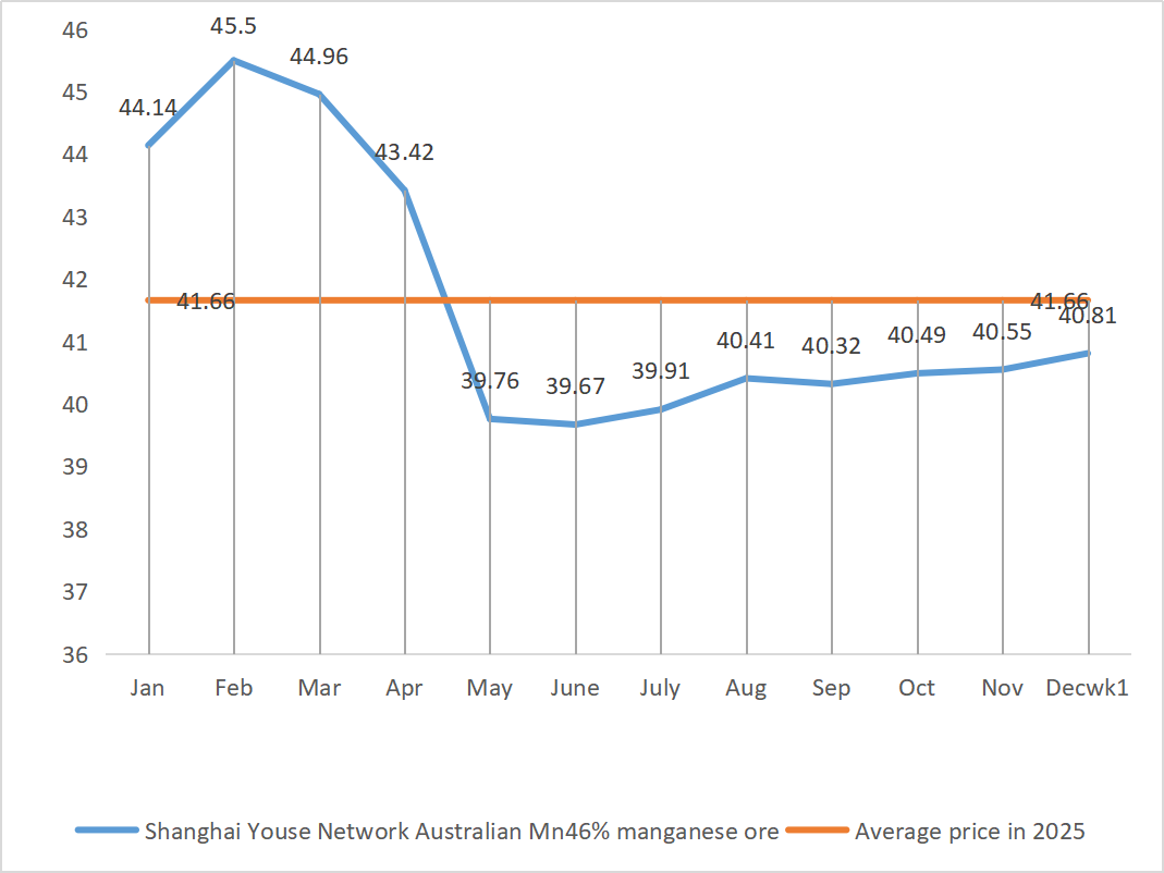 Shanghai Youse Network Australian Mn46 manganese ore