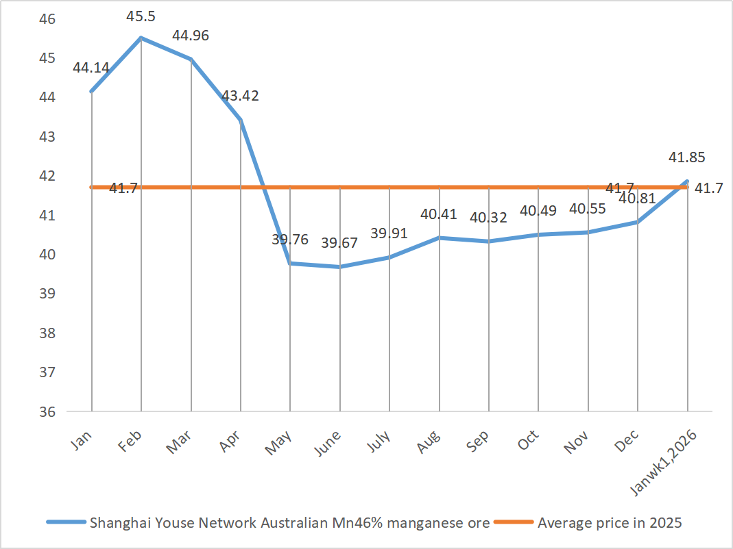 Shanghai Youse Network Australian Mn46 manganese ore