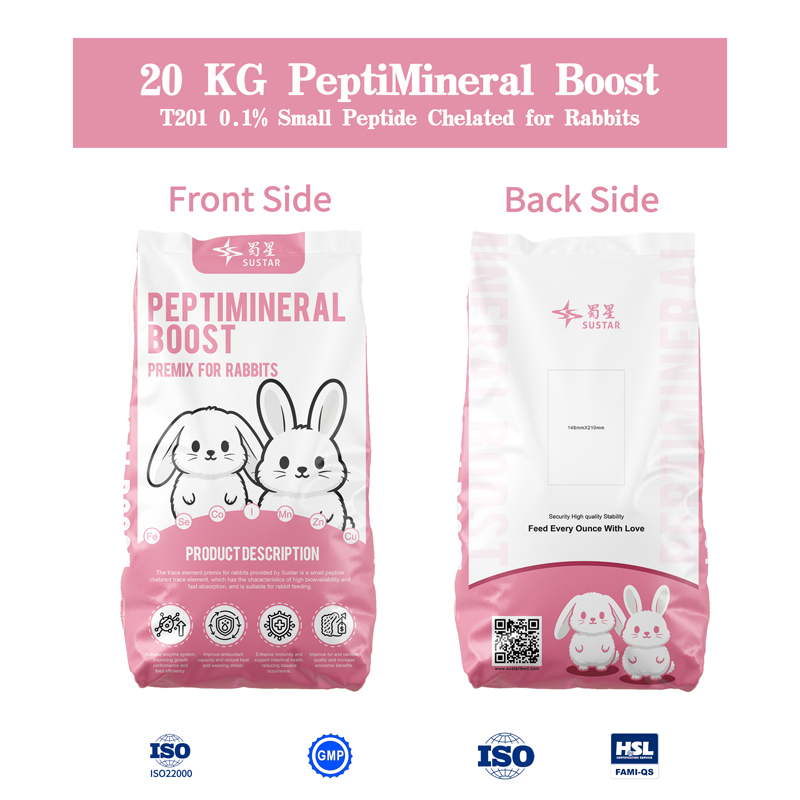 Small Peptide Chelated Minerals Premix for Rabbit Feed PeptiMineral Boost T201