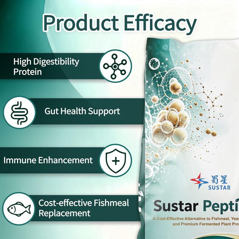 High-Digestibility Fermented Soy Protein Feed Additive Sustar PeptiMax