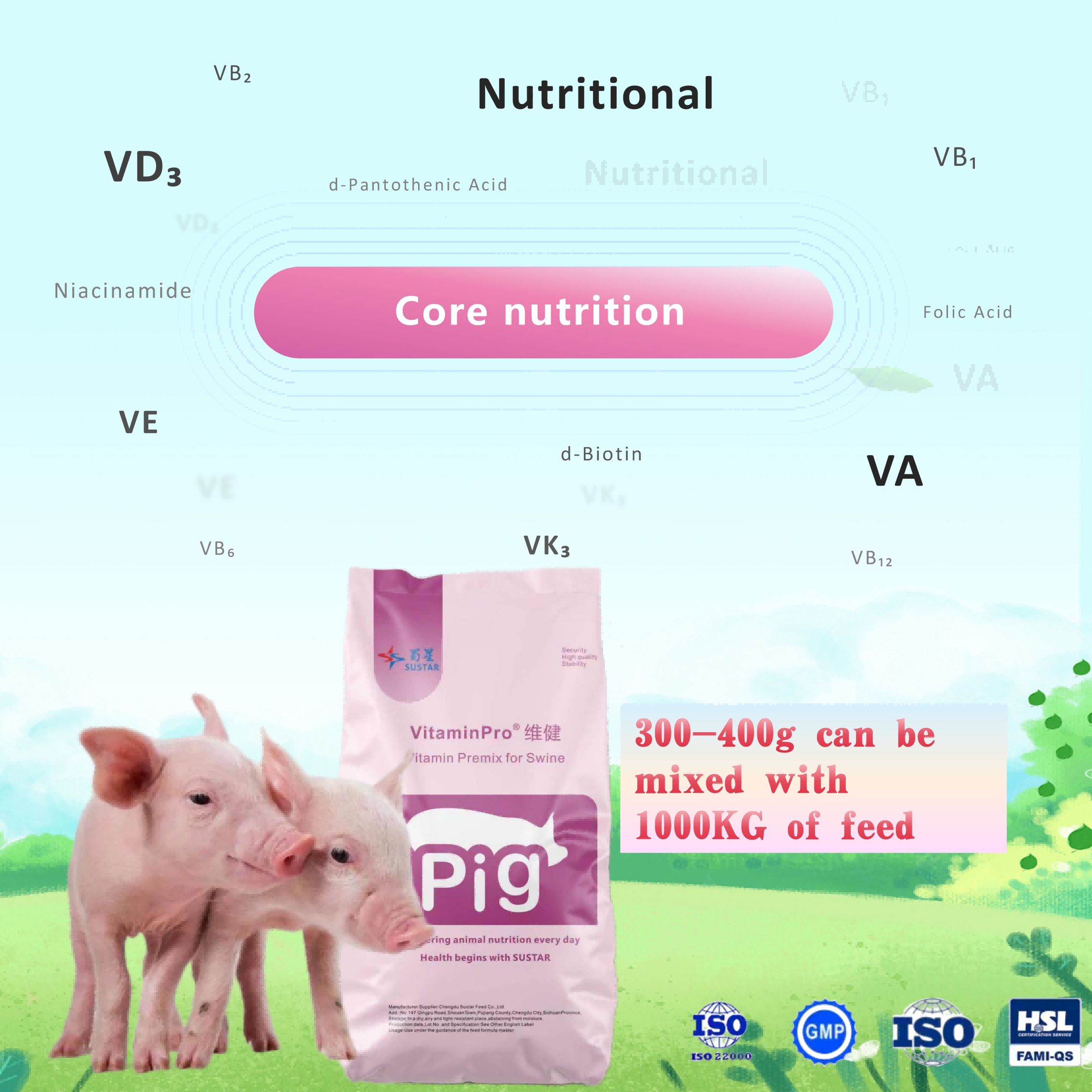 Vitamin Premix for Piglet  Vitamin Pro X301 (1)